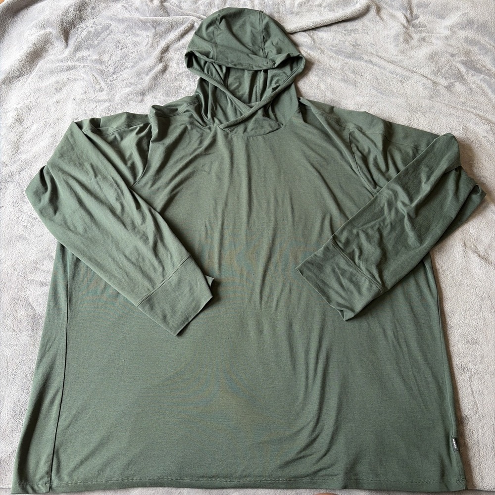 REI Co-op Sahara Shade Hoodie Men's 3XL Green Sun Shirt Pullover Hiking
